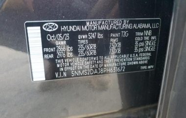2023 HYUNDAI SANTA FE, SEL 5NMS2DAJ8PH631672