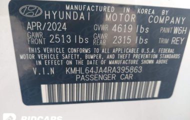 2024 HYUNDAI SONATA, SEL KMHL64JA4RA395863