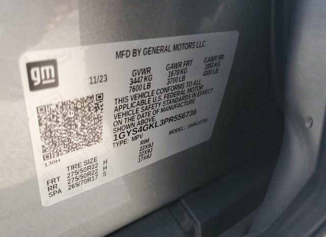 
								2023 CADILLAC ESCALADE, SPORT PLATINUM 1GYS4GKL3PR556736 full									